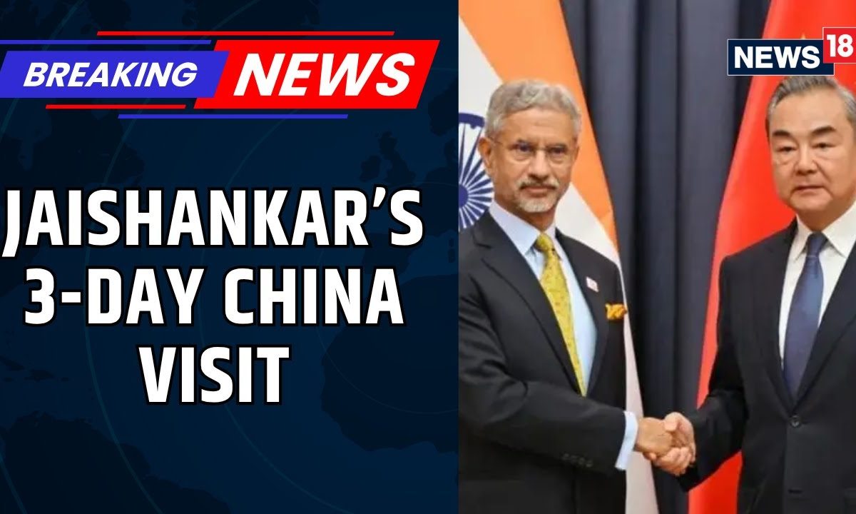​External Affairs Minister S Jaishankar To Begin Three-Day China Visit On July 13 | News18 