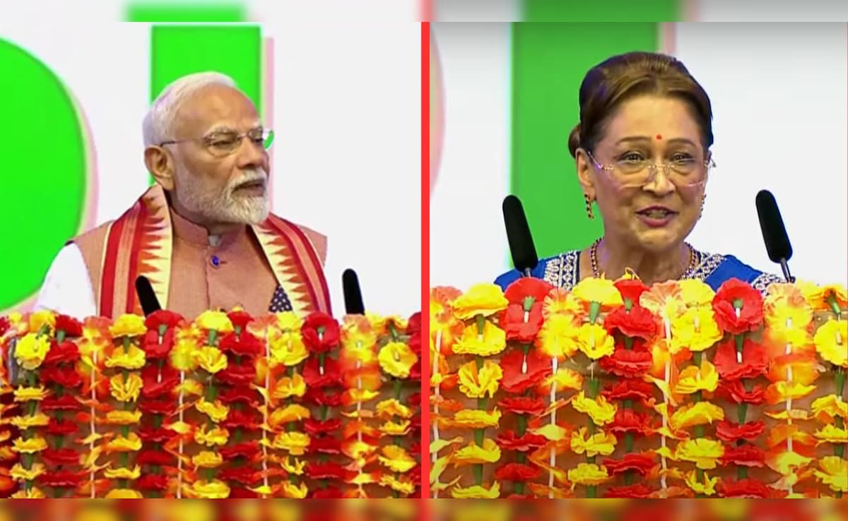 त्रिनिदाद और टोबैगो में  PM मोदी, प्रधानमंत्री कमला को बताया ‘बिहार की बेटी’ 