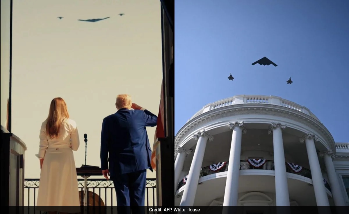 B-2 बॉम्बर और लड़ाकू विमान…. अमेरिका के स्वतंत्रता दिवस पर व्हाइट हाउस में कुछ ऐसा दिखा नजारा 